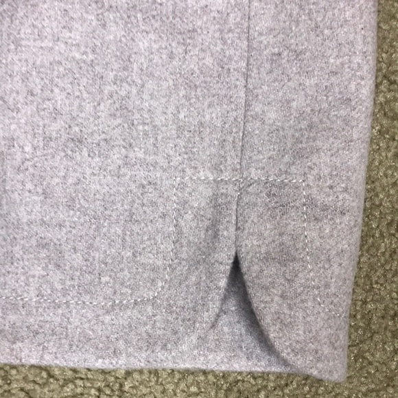 J. Crew Double Notch Wool Blend Mini Skirt in Oatmeal Size 00 - Picture 5 of 7